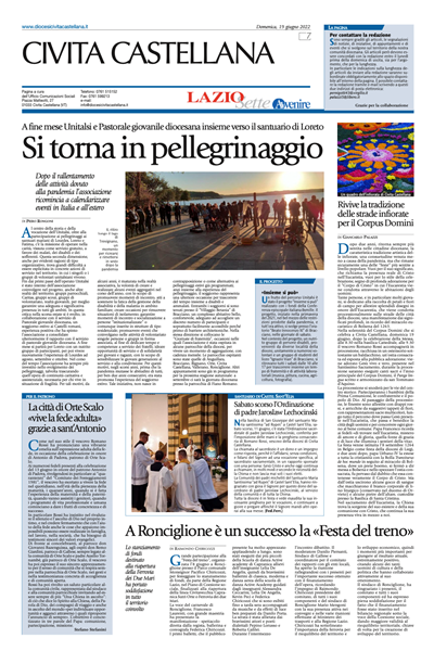 Avvenire - pagina diocesana del 19/06/2022
